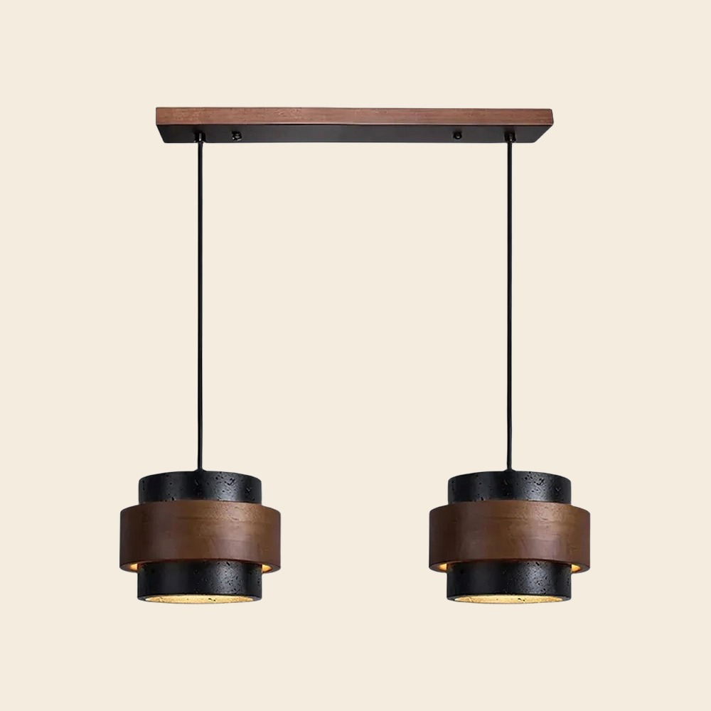 2 luces · Lineal, Nogal, Negro