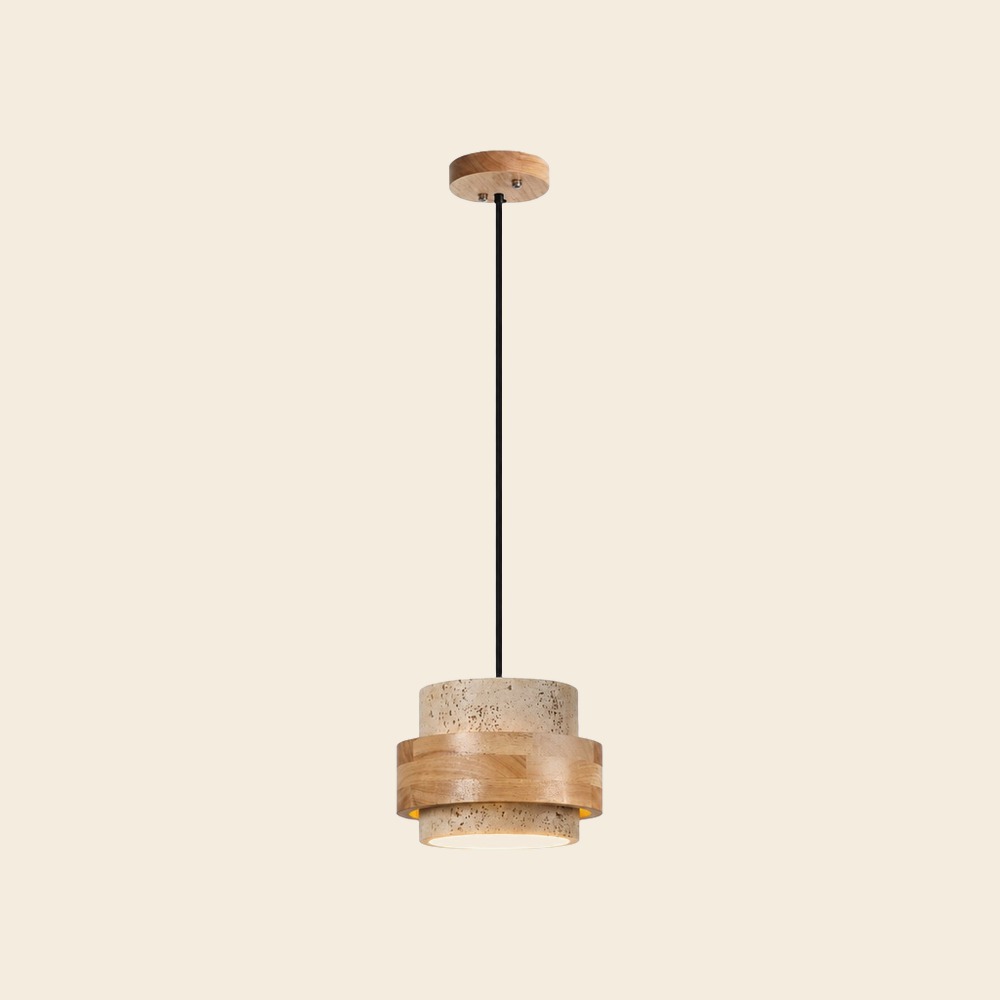 1 luz, Madera, Beige