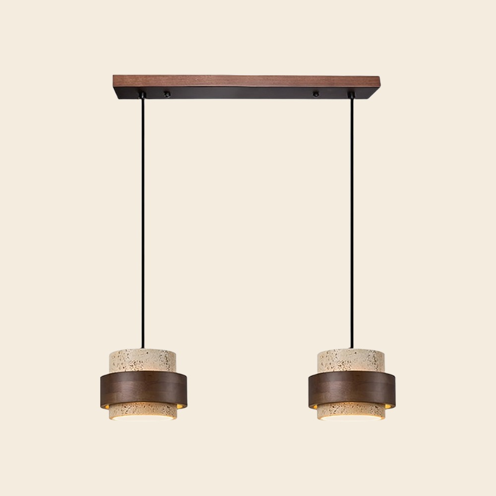 2 luces · Lineal, Nogal, Beige