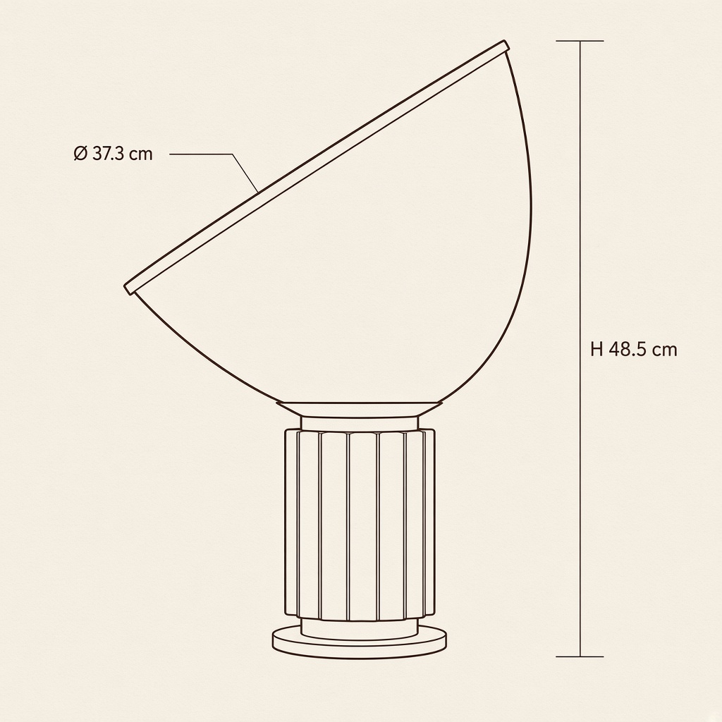 Ø 37,3 × H 48,5 cm