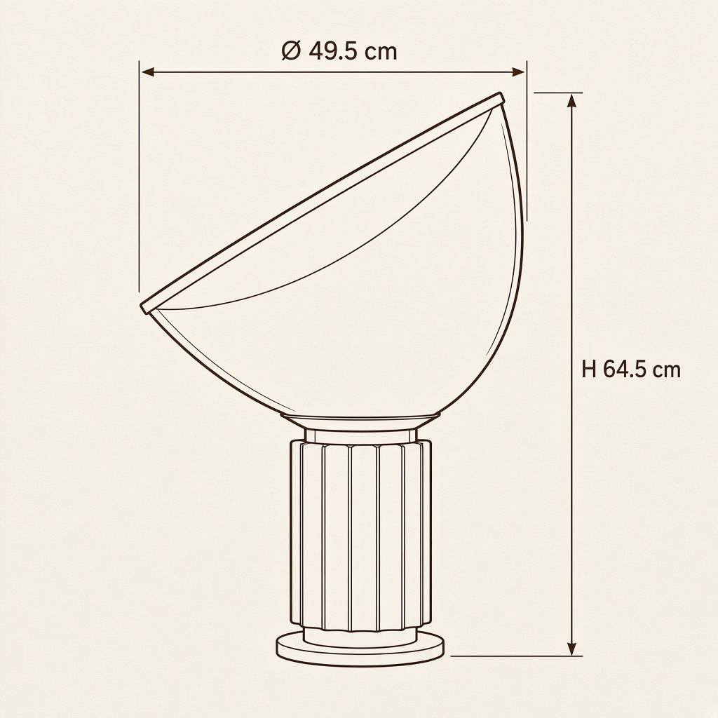 Ø 49,5 × H 64,5 cm