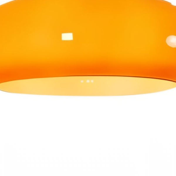 Oranges Glas, untere Öffnung der echten Lampe