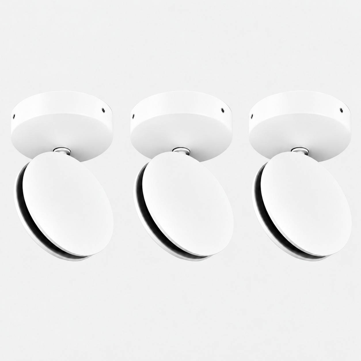 White SPECTRA set of 3 LED ceiling and wall lights