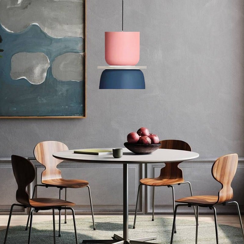 Macri Acrylic Colorful Bowl Shade Pendant Light For Kitchen