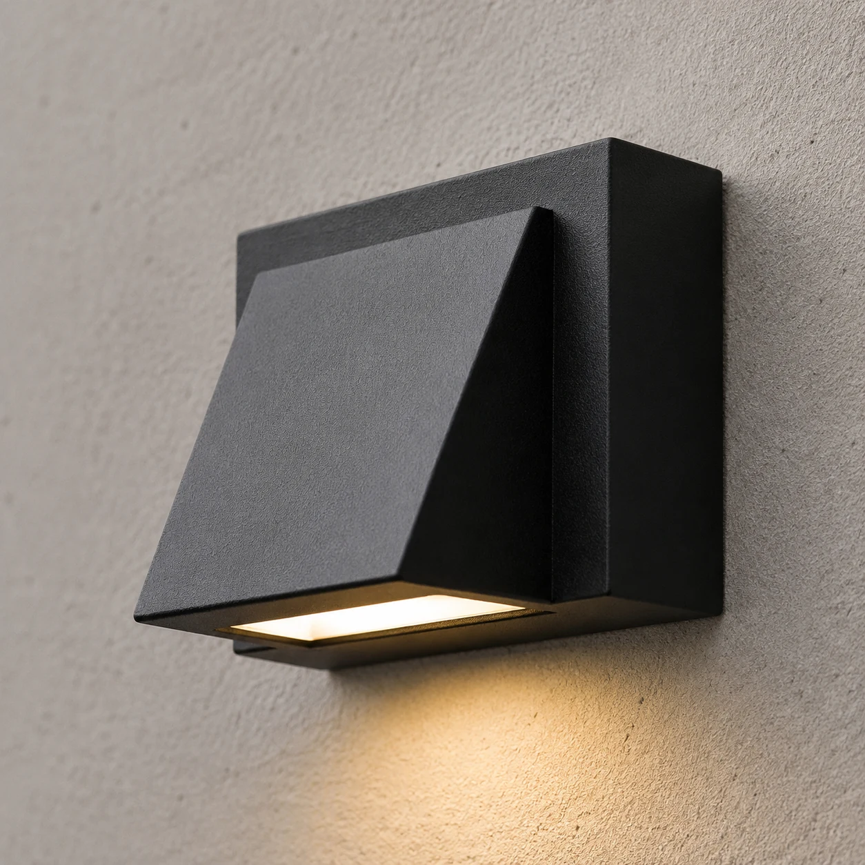 Avelo Details aus schwarzem Aluminium und LED