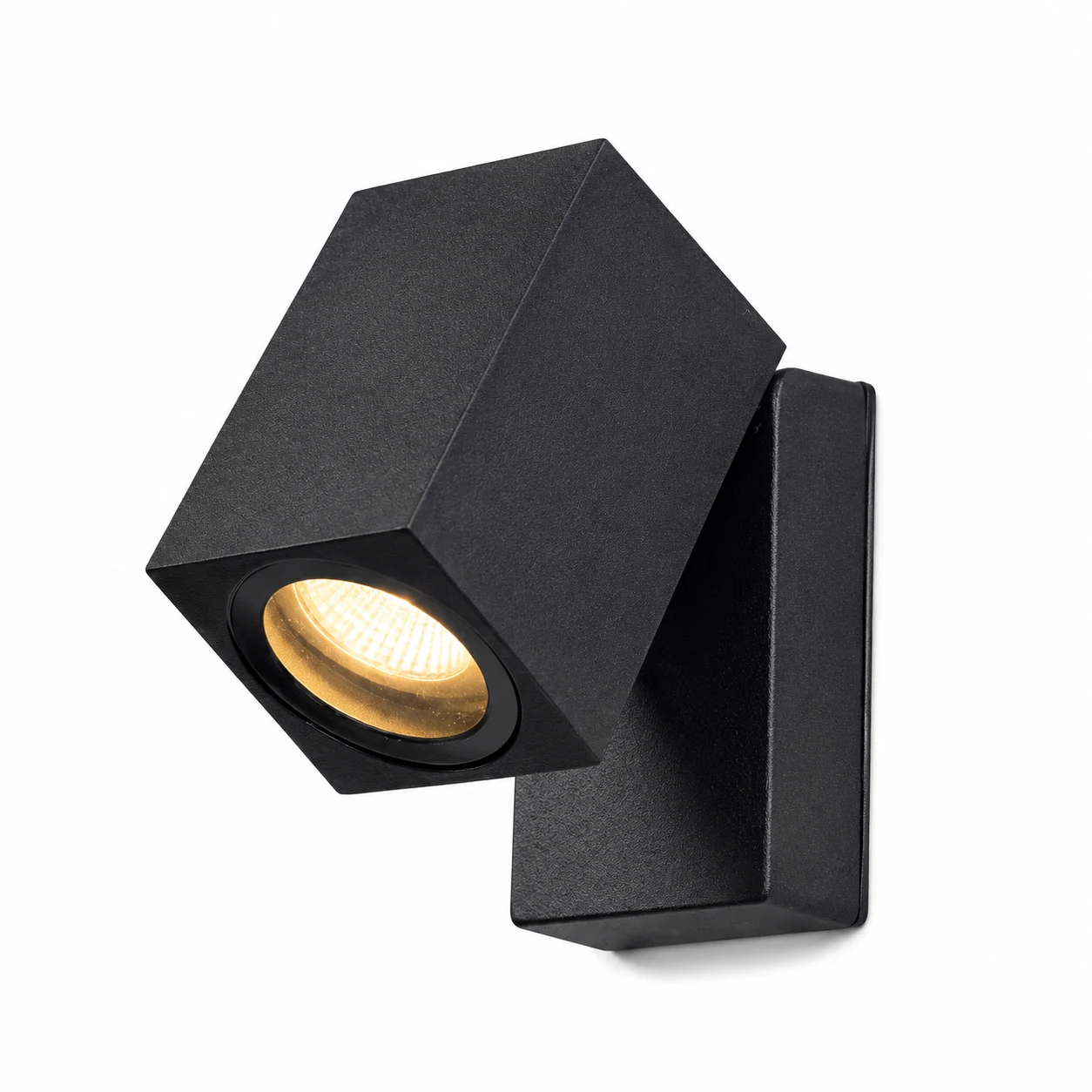 Aplique de pared exterior ajustable Avelo negro