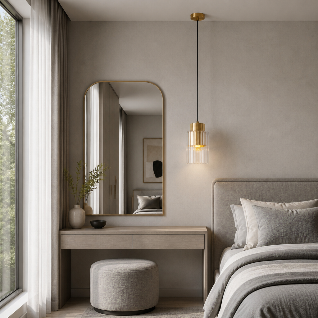 Scene G1-S5: Brass pendant morning dressing corner