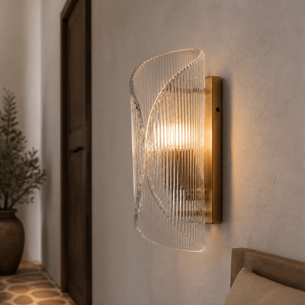 Hospitality wall sconce scene