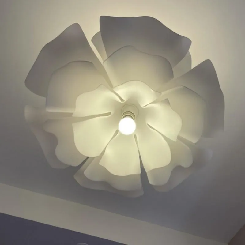 Nordic White Lotus Flower Pendant Light S30