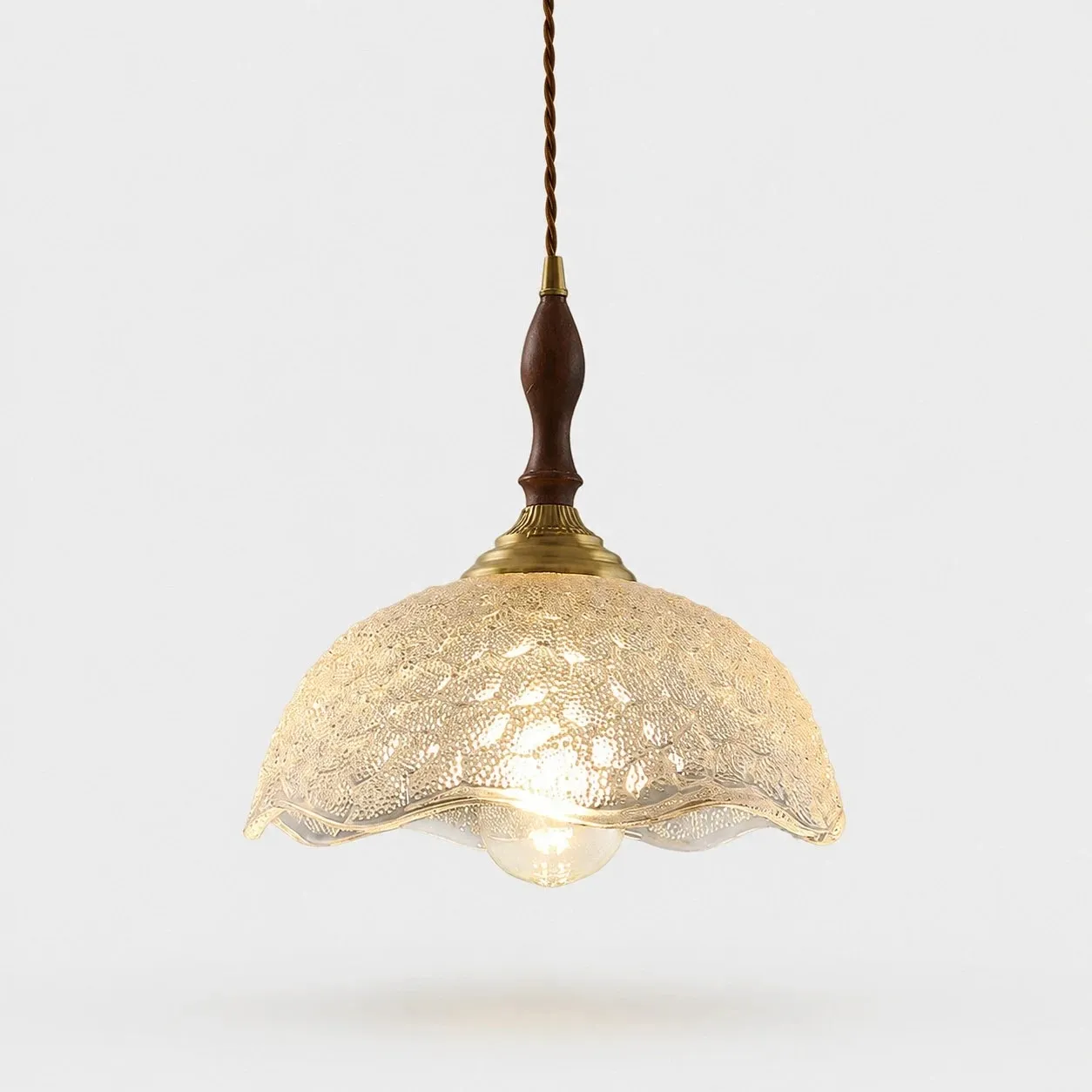 Clear glass pendant product cutout