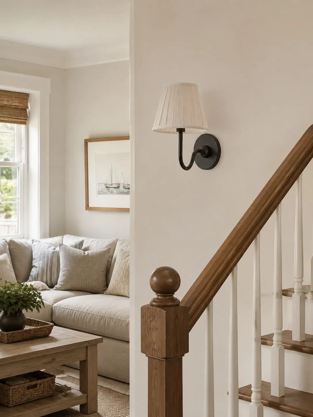 Luvora fabric shade wall sconce