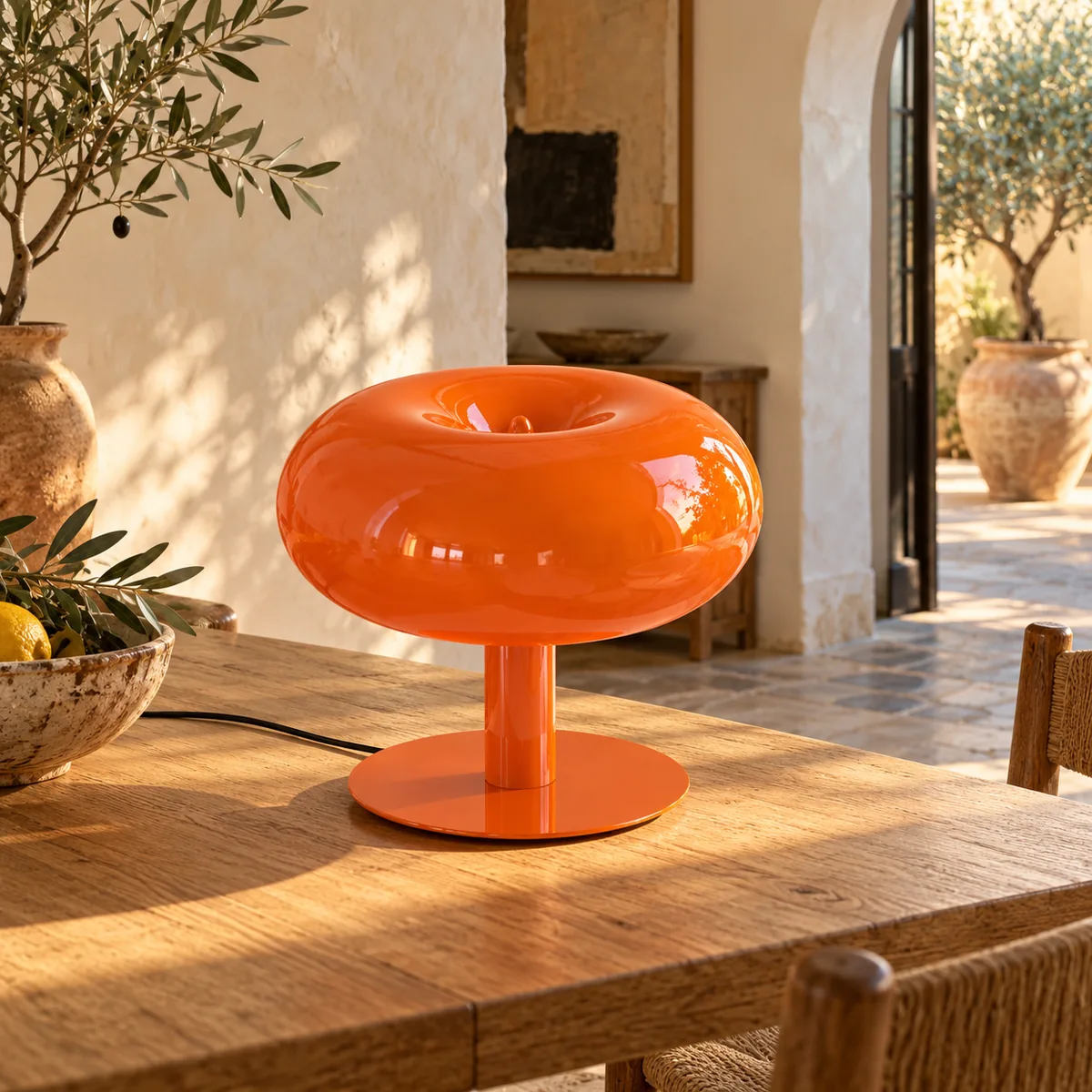 Warm Table Mushroom for a Reading Corner